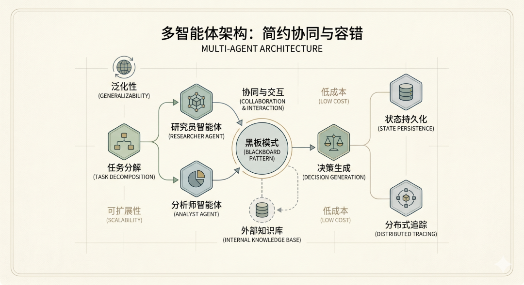 基于黑板架构的多智能体群体智能协作模式